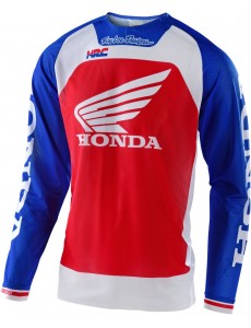CAMISOLA TROY LEE DESIGNS 2021 SE PRO AIR BOLDOR HONDA - AZUL / VERMELHO